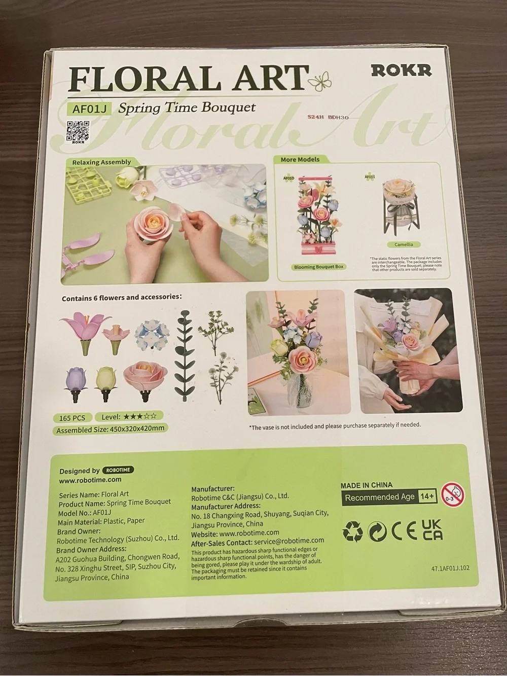 NIB 3D DIY Floral Spring Time Bouquet 3d puzzle new!